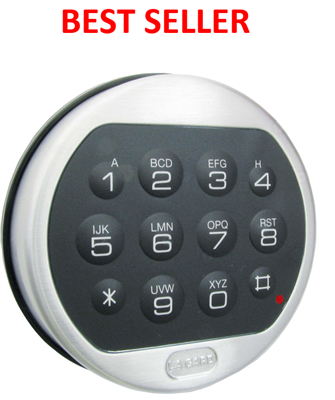 Kaba/LaGard Basic II Swingbolt Electronic Lock w/Satin Chrome Keypad